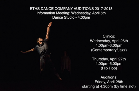 ETHS Dance Company Auditions 2017-2018