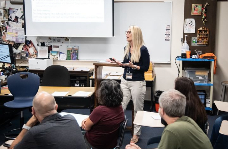 Parents had the opportunity to meet and hear directly from their students’ teachers. 