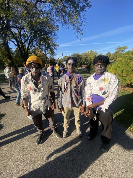 Seniors Warren Liddell, Ellis Thomas,
and Tobi Odufuwa