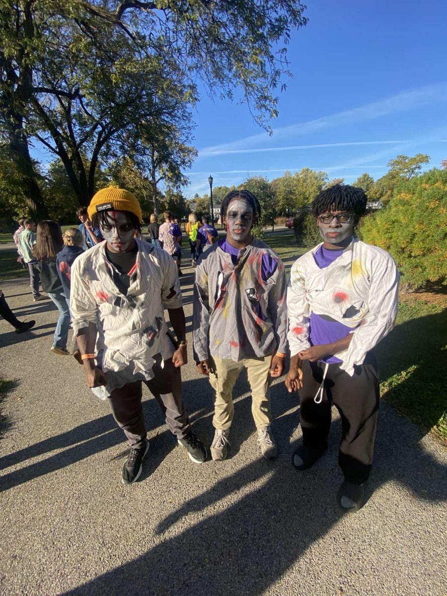 Seniors Warren Liddell, Ellis Thomas,
and Tobi Odufuwa