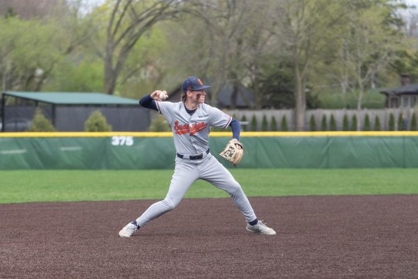 Zach Bachochin throwing the ball around.