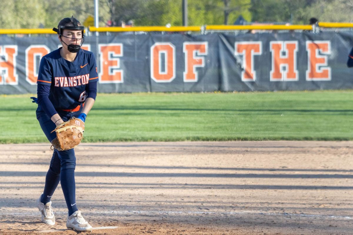 Isabelle Anthony prepares to pitch.